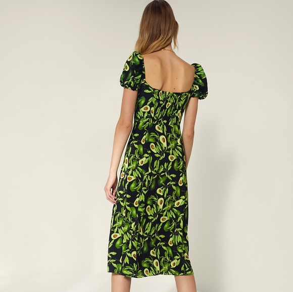 Aritzia Green Avocado Print Dress - Picture 2 of 4